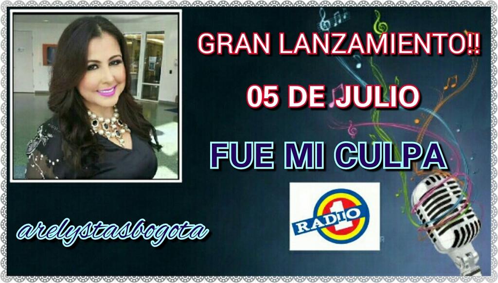 rosanannis's tweet photo. Suena @ARELYSHENAO #NoMeConviene #Exito2016 en @RadioUnoBogota PRONTO GRAN LANZAMIENTO #FueMiCulpa  @MazueraDora 👏 https://t.co/xaRD9PyOVV