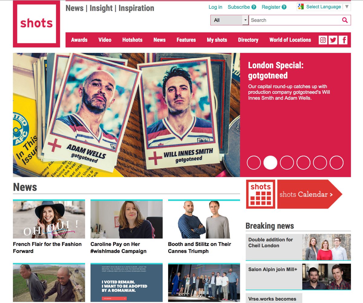 gotgotneed's tweet image. Will &amp;amp; Adam feature in the latest @shotscreative, rambling on about stuff. Thank you #SHOTS team. #production #film