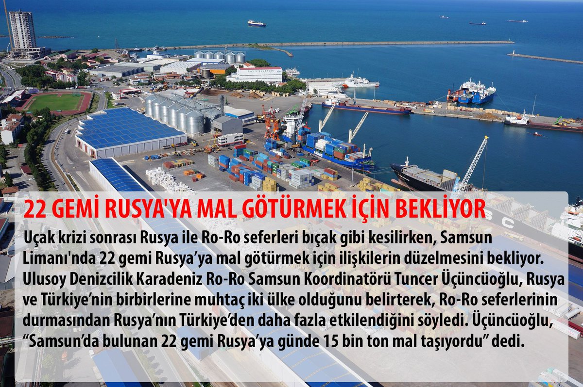 22 gemi Rusya'ya mal götürmek için bekliyor

#lojistik #taşımacılık #ihracat #dışticaret