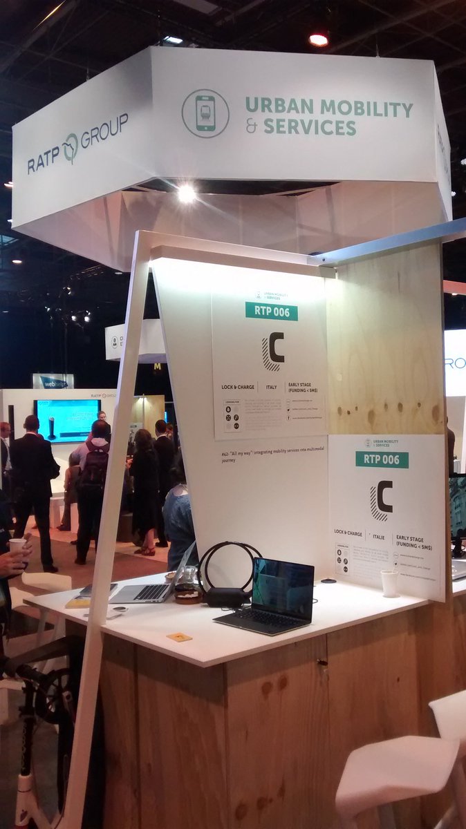 ASobotkiewicz's tweet photo. @Lock_and_Charge at #VivaTechnology @GroupeRATP https://t.co/jpBmvvt7xS