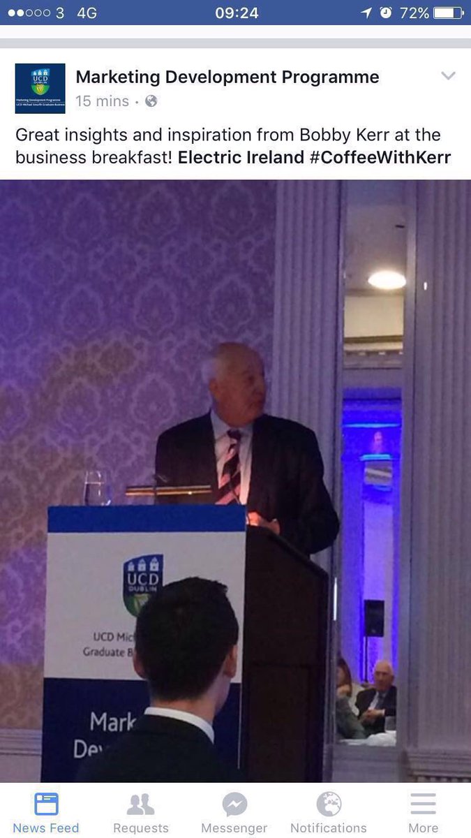 bobbykerr's tweet photo. @ElectricIreland @MDP_IE @ucddublin @UCDBizAlumni Can't believe I lost the clicker on the podium 2day#felldownshole😩 https://t.co/gUptGCcdZY