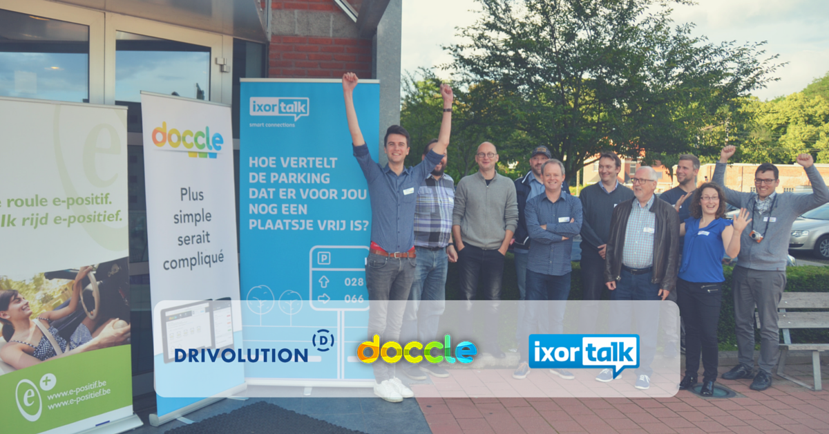 DoccleBE's tweet photo. Het #ConnectedCar experiment met @ixorbe &amp; @driv0lution werd officieel gelanceerd! #IoT https://t.co/gepy1GG0Fq https://t.co/GNZ9Qnn3Gd