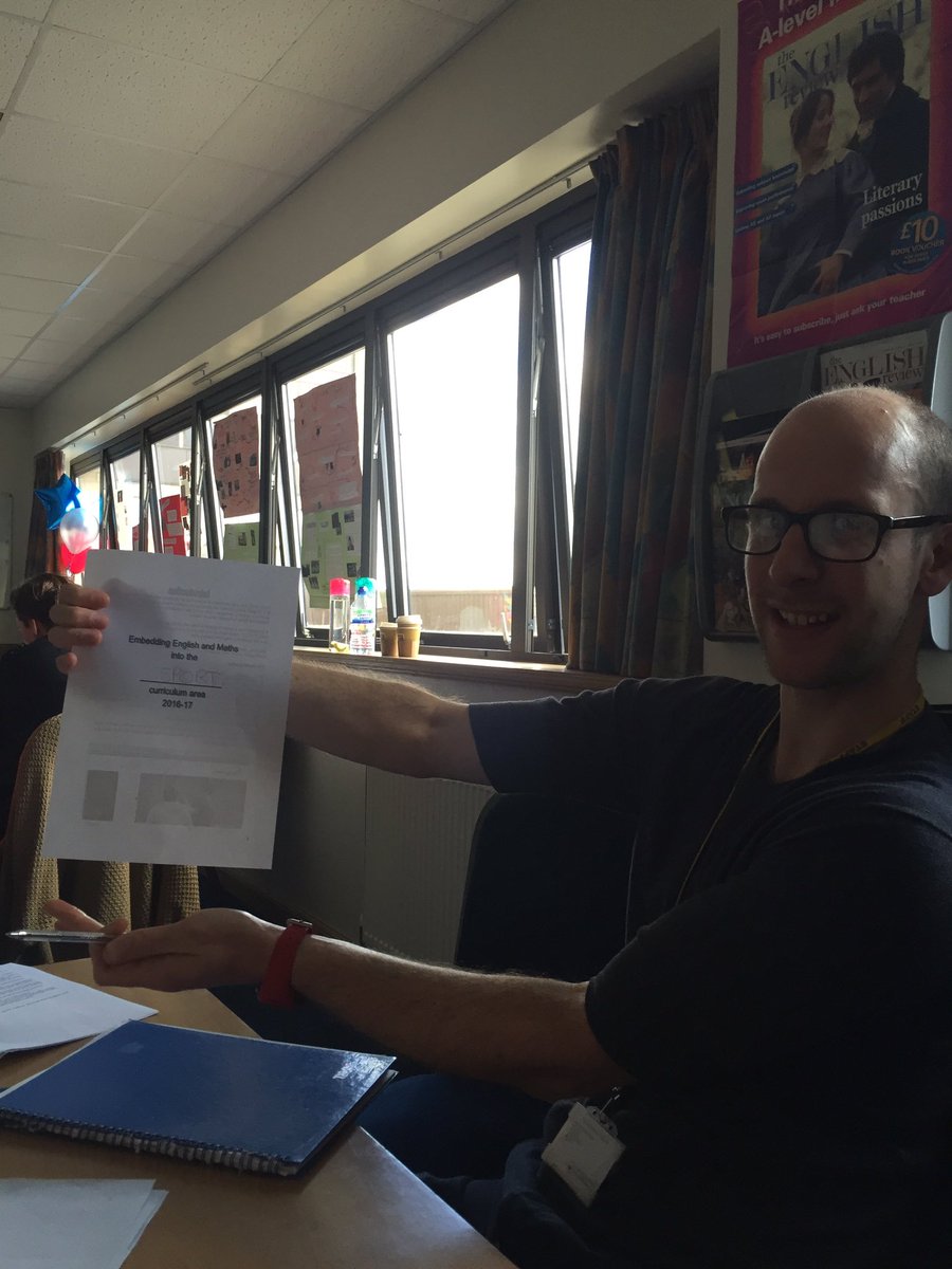 stesaf's tweet photo. "In my hand I have a piece of paper..." - no Gibbo it's our new E&M strategy! #NCSstaffdev https://t.co/slO0qQfBBf