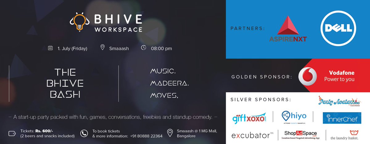 dsh_india's tweet image. #ConstruktHostel is all geared for the @BHIVE_Workspace party tomm @ @SmaaashLive 
#hackpacker #bangalore #cowork
