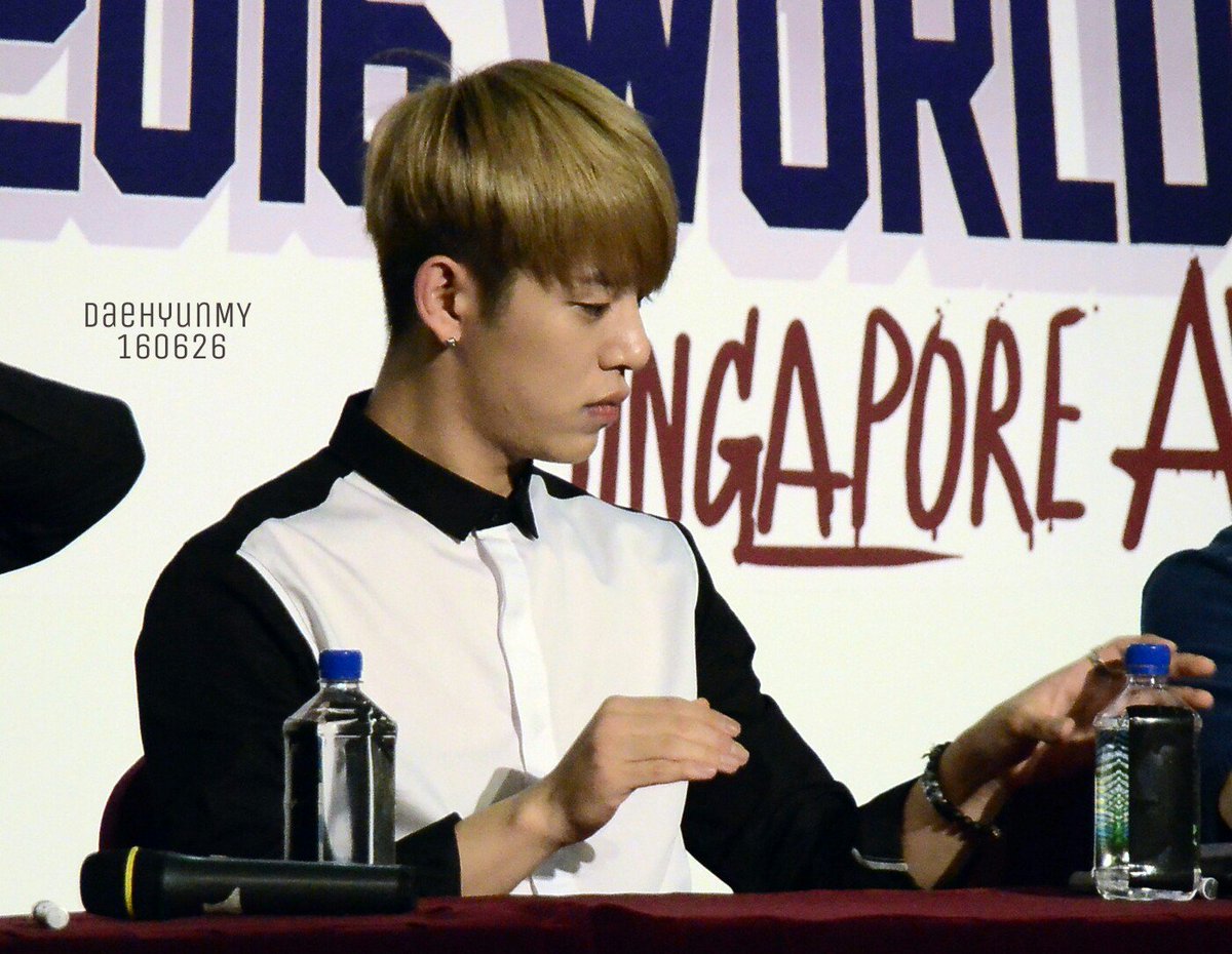 daehyunMY's tweet photo. [HD] 160627 BAP LOESG Press Con  - DAEHYUN(6) #BAPLOE16SG  #daehyun #jungdaehyun #비애비 #baploe #대현 https://t.co/BbSiJOwsaD