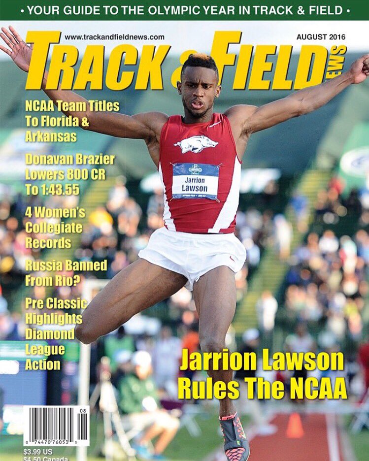 RazorbackTF's tweet image. #Bowerman2016 Finalist | Best Male College Athlete #ESPYSNomination - @J_Lawson_