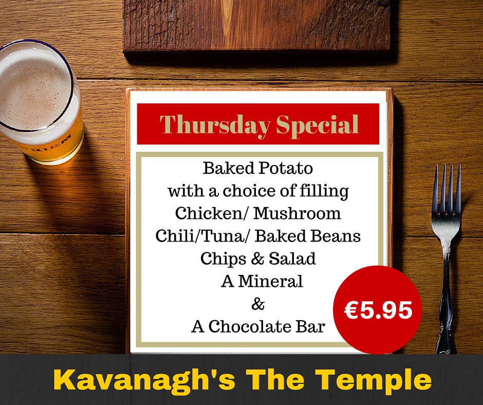 Come in and have a bite to eat, here's our Thursday Special!