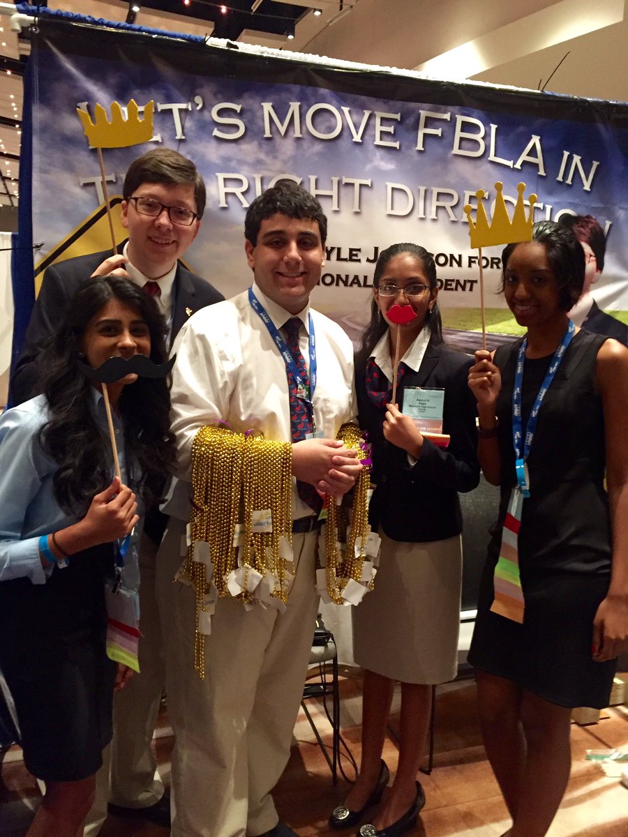 VoteKyleFBLA's tweet image. Set up is on its way, stop by the booth at the Atrium Ballroom at the Marriott Marquis #SteptoTheRightFBLA