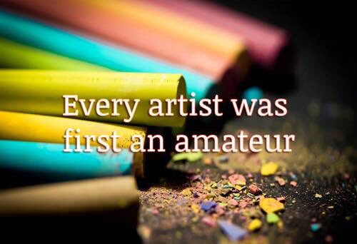Arts_Stockade's tweet photo. Even "the great"
#Artists we admire today had to crawl before they could RUN. #ArtQuote Quote Addicts #art https://t.co/rfAZsYSlbG