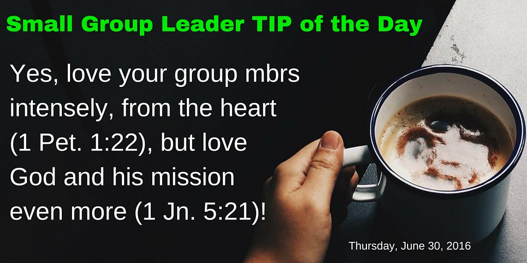 michaelcmack's tweet image. Small Group Leader TIP of the Day:  #Love your group mbrs intensely, but love #God and his #mission more!
