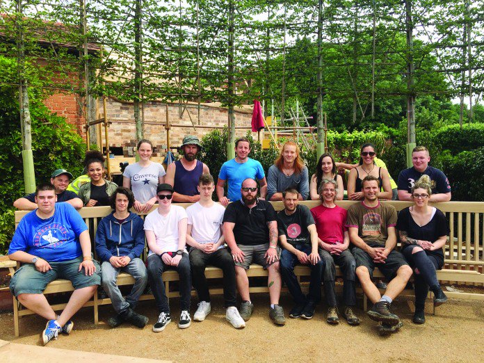 hostsint's tweet image. Students craft bench for New Place visitors stratford-herald.com/54747-students… #students