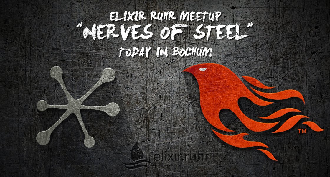 ElixirRuhr's tweet image. Today's Meetup is about Phoenix and Nerves
Last chance: goo.gl/MRMEIv
/cc @nervesproject @elixirphoenix