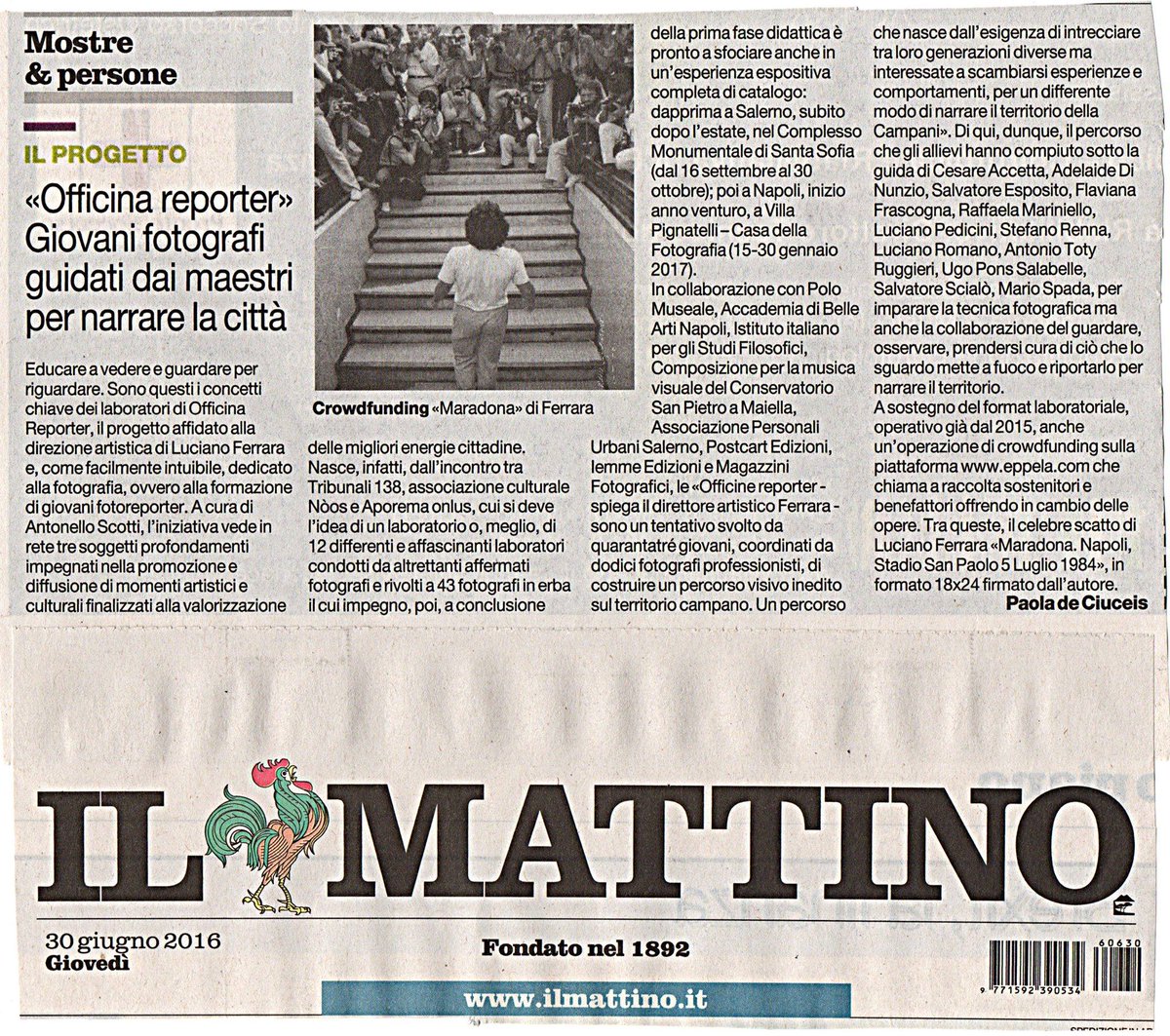 off_reporter's tweet photo. #ilmattino talk about #officinareporter  Support us on https://t.co/jPqTB9UYWS https://t.co/t3OTIwz9VV