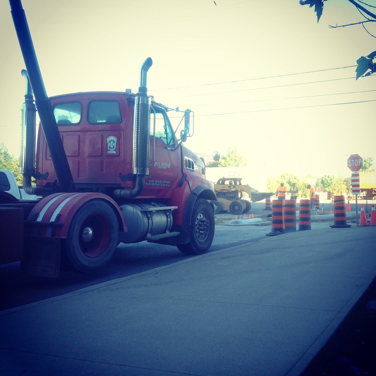 GTADServices's tweet photo. Doing some #asphalt work once again this #morning @ #SheridanCollege #Brampton! Find us at the main entrance! #Tdot https://t.co/vo9tgIk7RZ