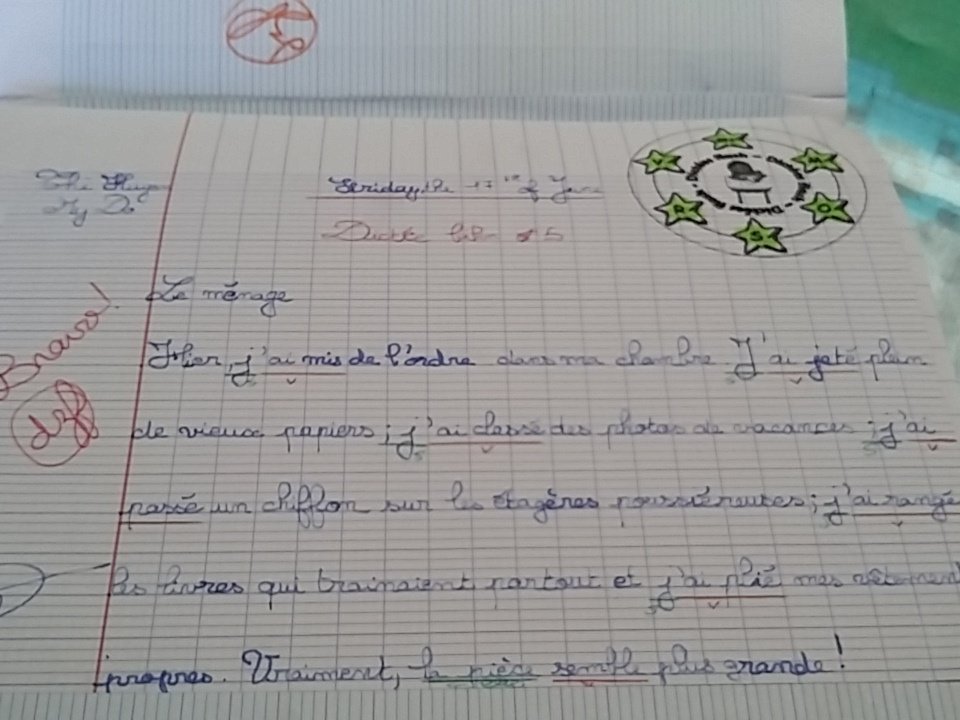 LaSelves's tweet photo. Thi Huyen My : #Dictée0faute https://t.co/Fv4pfh2asi