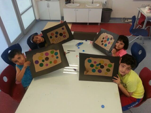 Yaz Okulu Öğrencilerimizle Resim etkinliğinde Renk Skalası yaptık.😀