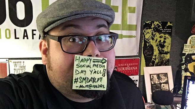 How will you be spending Social Media Day2016?! -Matt@1063RL #SMDAYLFT #1063RL 1063radiolafayette.com/social-media-d…