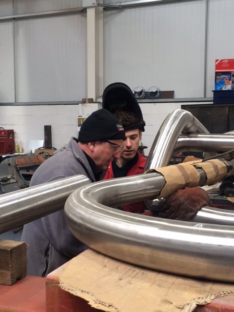 Dave and Ben getting tied in knots !