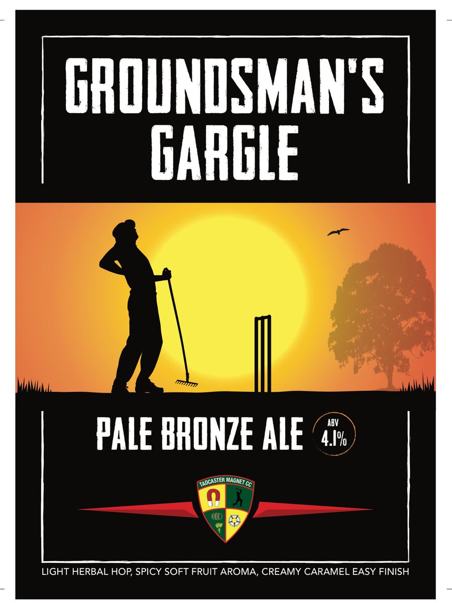 Pump clip for one of the ales on at TADFEST <a href="/TadMagnets/">Tadcaster Magnets</a> this Saturday. Thank you <a href="/40twenty/">Stephen Collier</a> for the design #thirsty