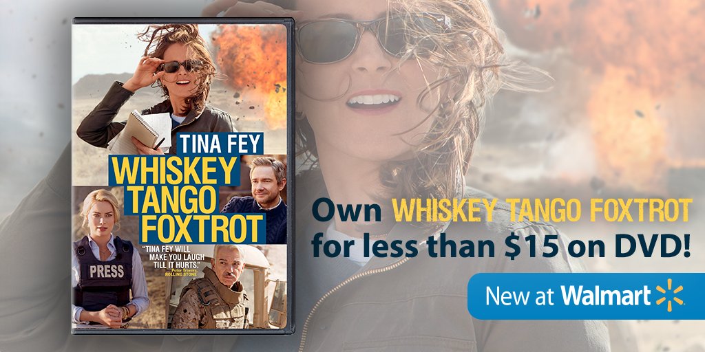 WTFTheMovie's tweet photo. Snag a copy of #WhiskeyTangoFoxtrot at @Walmart for less than $15! https://t.co/A0RgiPL45o https://t.co/YHbEV1AkvS