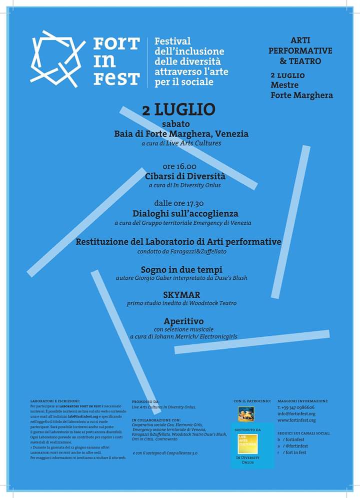 FORTinFEST's tweet image. @CorriereSociale @UnipolSai @Refugees performative arts #withrefugees