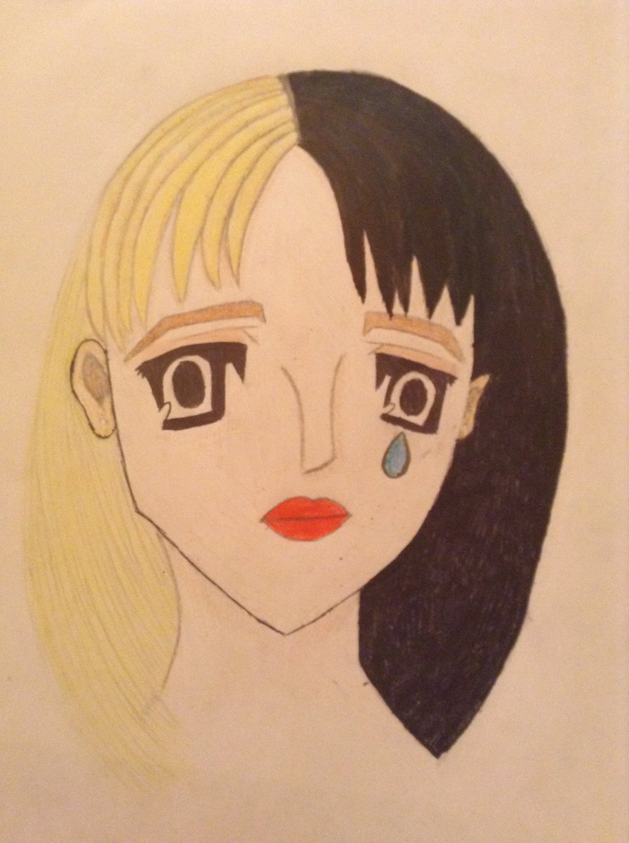 MustacheLove6's tweet photo. I luv Melanie Martinez SOOOOA much tbh I think she is the most creative and beautiful person ever! :3 so I drew her! https://t.co/bbaHReF57f