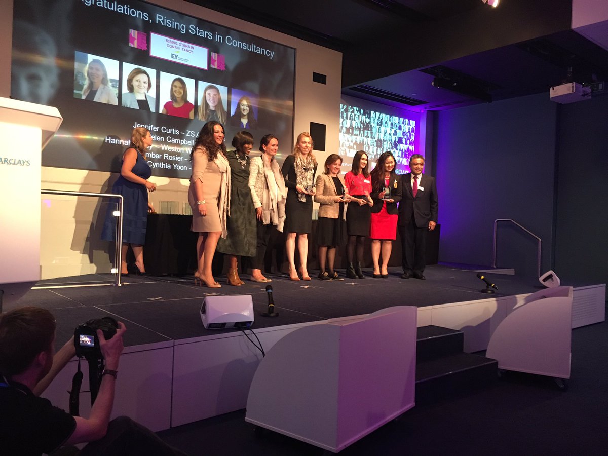 WeAreTheCity's tweet photo. Congrats winners in consultancy @AmberRosier #CynthiaYoon #HannahSelby @helen12424 #JenniferCurtis #watctop100 https://t.co/63GYy4uSKj