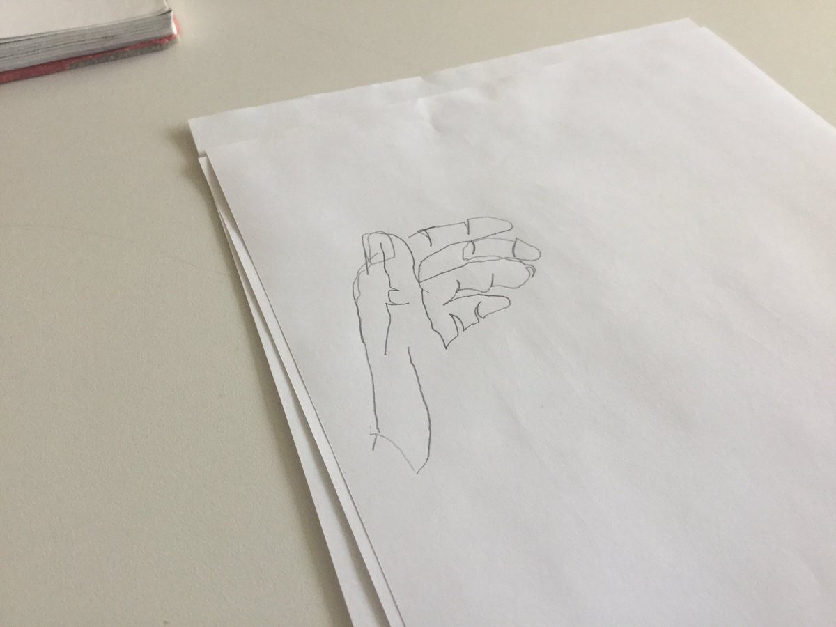 LadyLesbrarian's tweet photo. Drawing hands without looking in the library test kitchen! #LTK2016 https://t.co/Zg9KhmYu2m