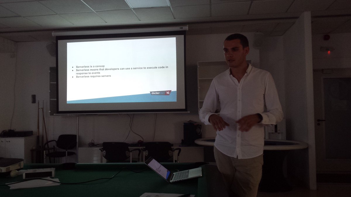 andrei_821's tweet photo. #DockerCon16 Highlights & #serverless on @docker swarm @DockerBucharest Meetup https://t.co/eeHCSnqnk5