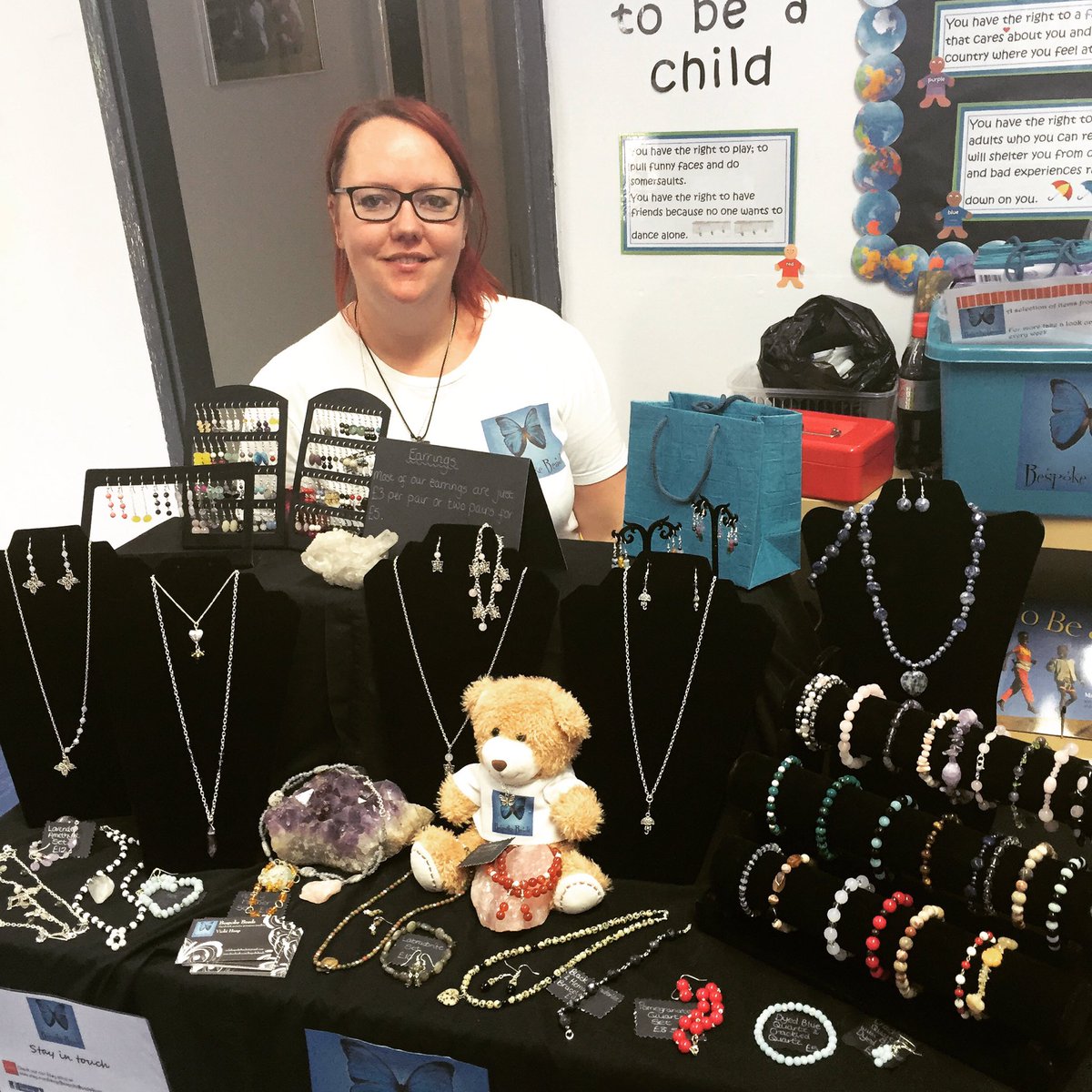 bespoke_beads's tweet photo. Fab time at Abbey Hey Primary Academy Summer Fair today. Great to see so many people. #handmade #jewellery #gemstone https://t.co/XC3Y6VvRn3