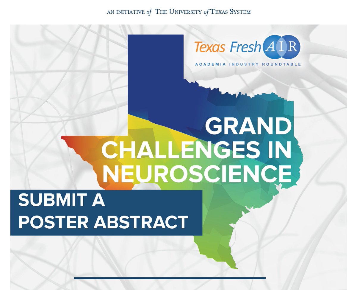 InnovationUTS's tweet photo. Submit a Poster Abstract for #TXFreshAIR Grand Challenges in Neuroscience. Deadline- July 22 https://t.co/ngRgV1E4S1 https://t.co/udr2IjPtw8