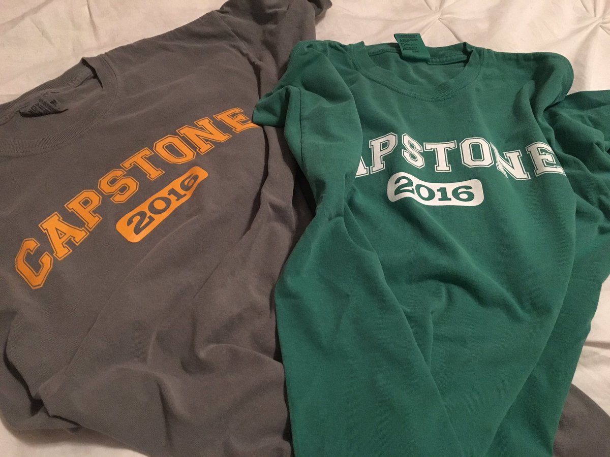 Capstone_REI's tweet photo. Turn shirts are here! Gray/orange &amp; Green/white! We'll be looking good while turning units this year! #movein2k16 https://t.co/WuFL5frcgZ