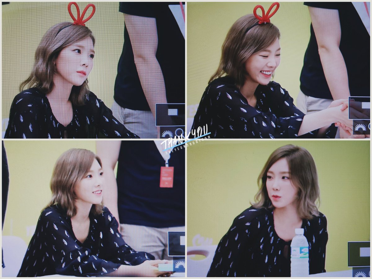 taeyeon39com's tweet photo. 160630 팬사인회 #그와중에세쿠시하고멋쁨터져서더쿠쥬금으��� #가진자의허세 #좀내꺼같은따수운십더기  #표정부자 https://t.co/2WqCCugbgz