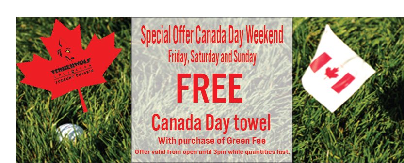 Oh Canada we can't wait to golf all weekend ⛳️🍁 #CanadaDay #GolfSudbury