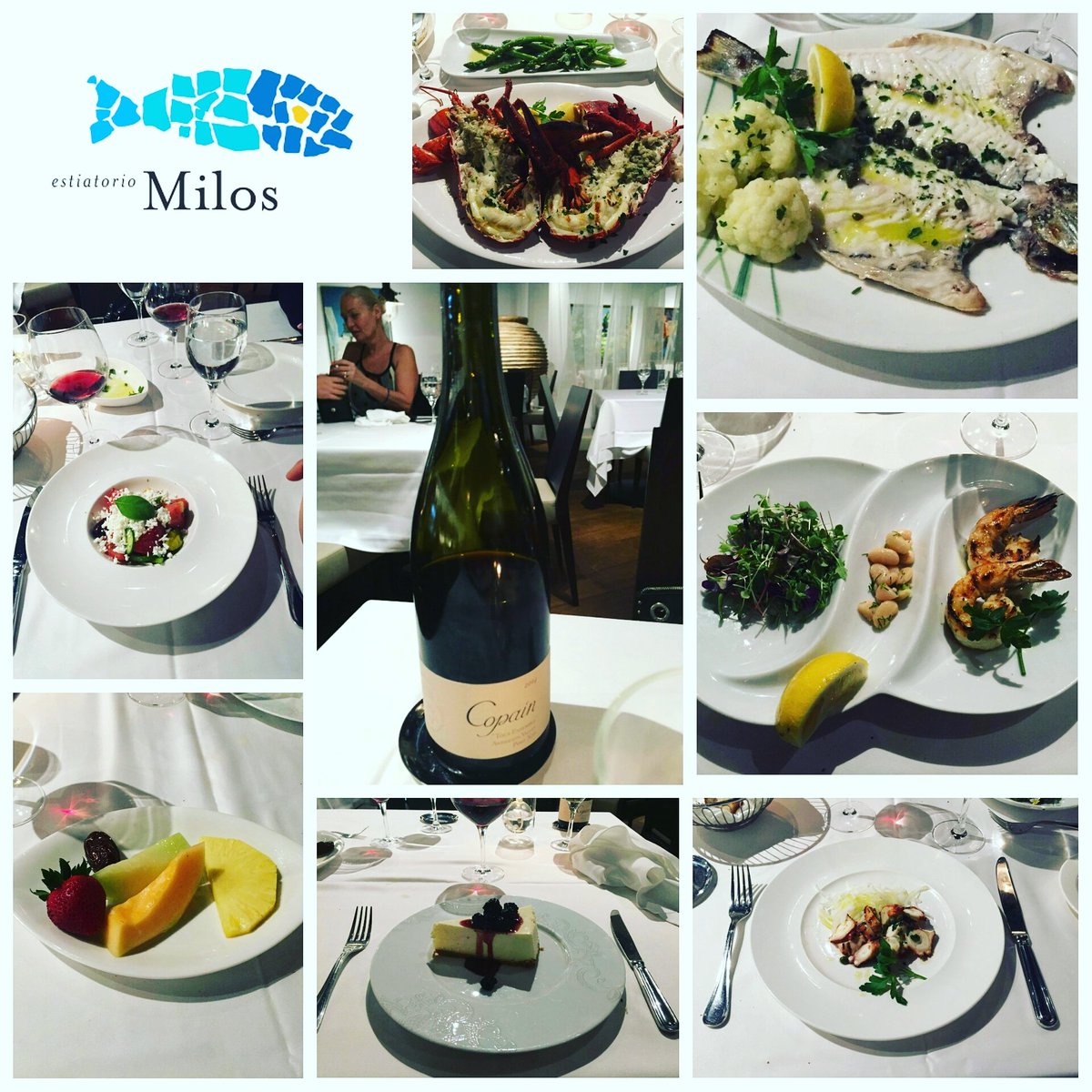 #milos Un arrêt en Méditerranée cette semaine. Un restaurant à découvrir!  Tous les détails sur le site web 💋💋💋
