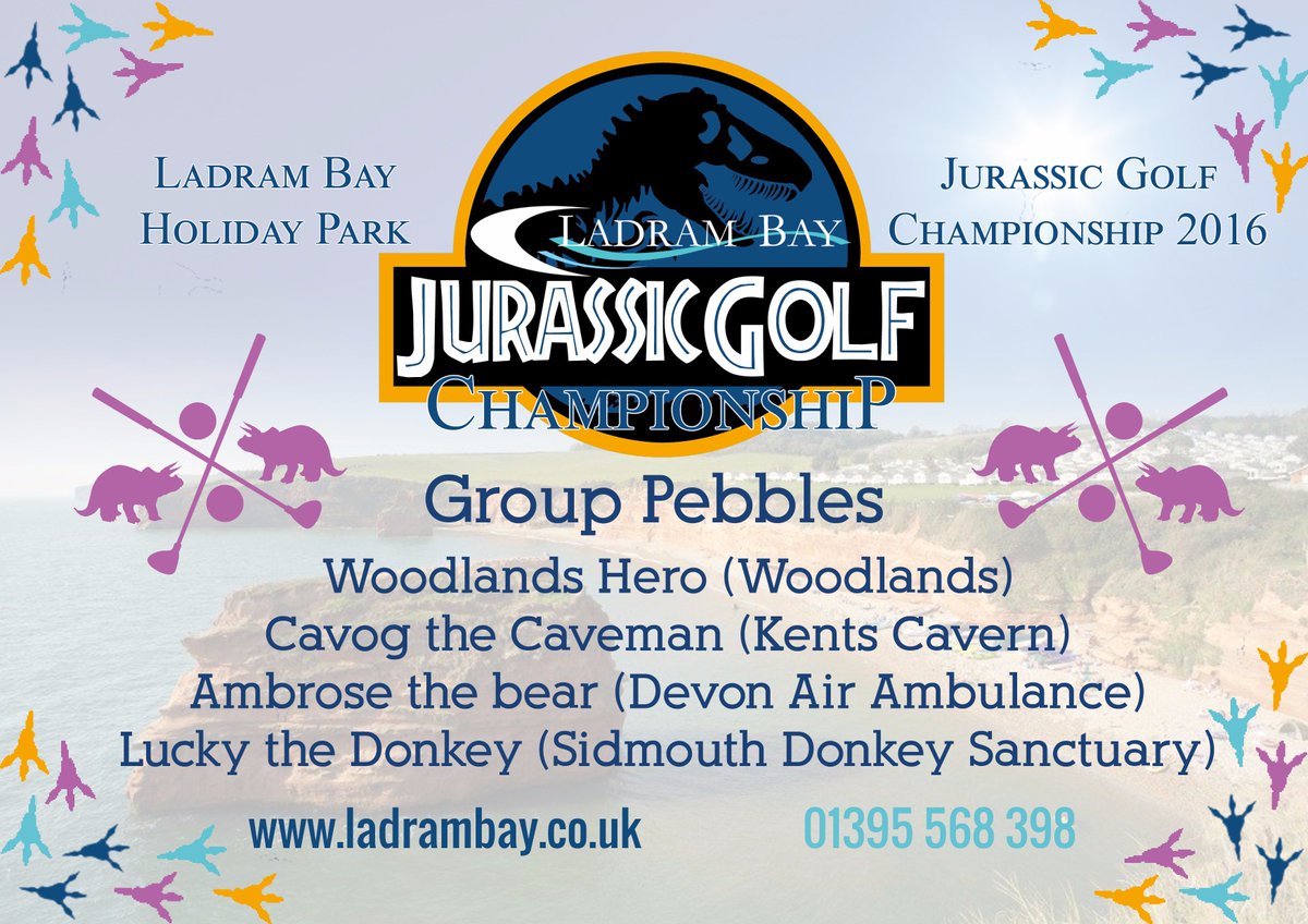 LadramBay's tweet photo. It could be close! #GroupPebbles #mascotgolf2016 @Woodlands_Park @KentsCavesCavog @DevonAirAmb @DonkeySanctuary https://t.co/cMvugIn89P