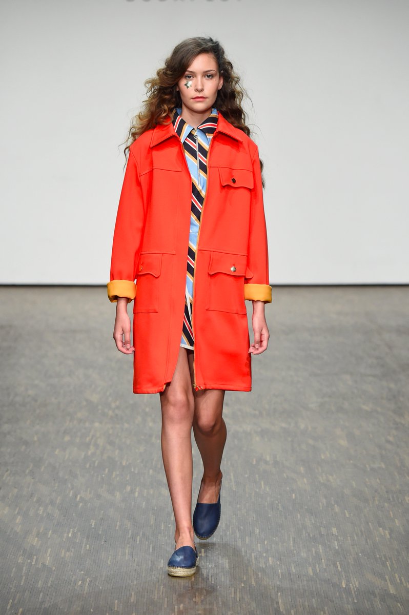 The color palette for #Tomcsanyi at #MBFWB? Burnt sienna.