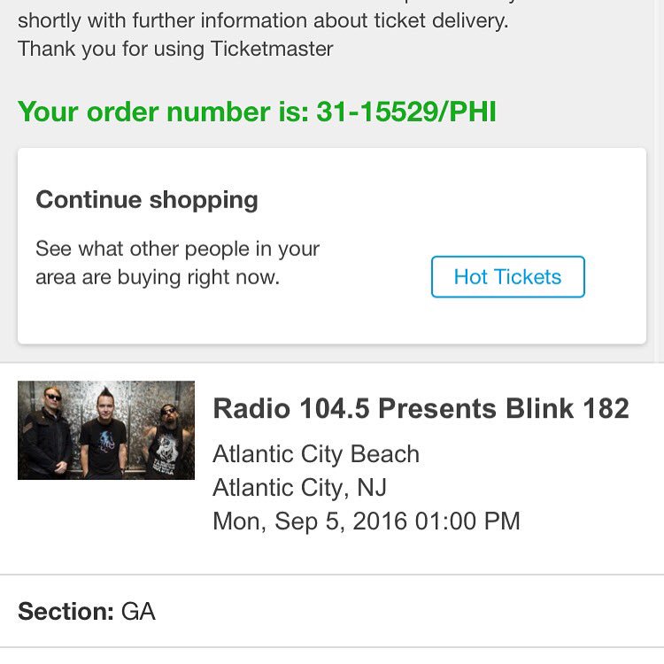 beccapaino's tweet photo. I'm so fucking happy!!!! Cannot wait πππππ @blink182 @Radio1045 #acbeachconcert #labordayconcert https://t.co/xbwWvfgejT