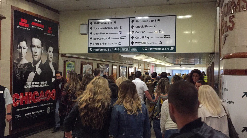 Beyoncé fans meet Chicago at Cardiff Central with <a href="/ExterionMediaUK/">Exterion Media UK</a> and <a href="/ArrivaTW/">ArrivaTW</a>