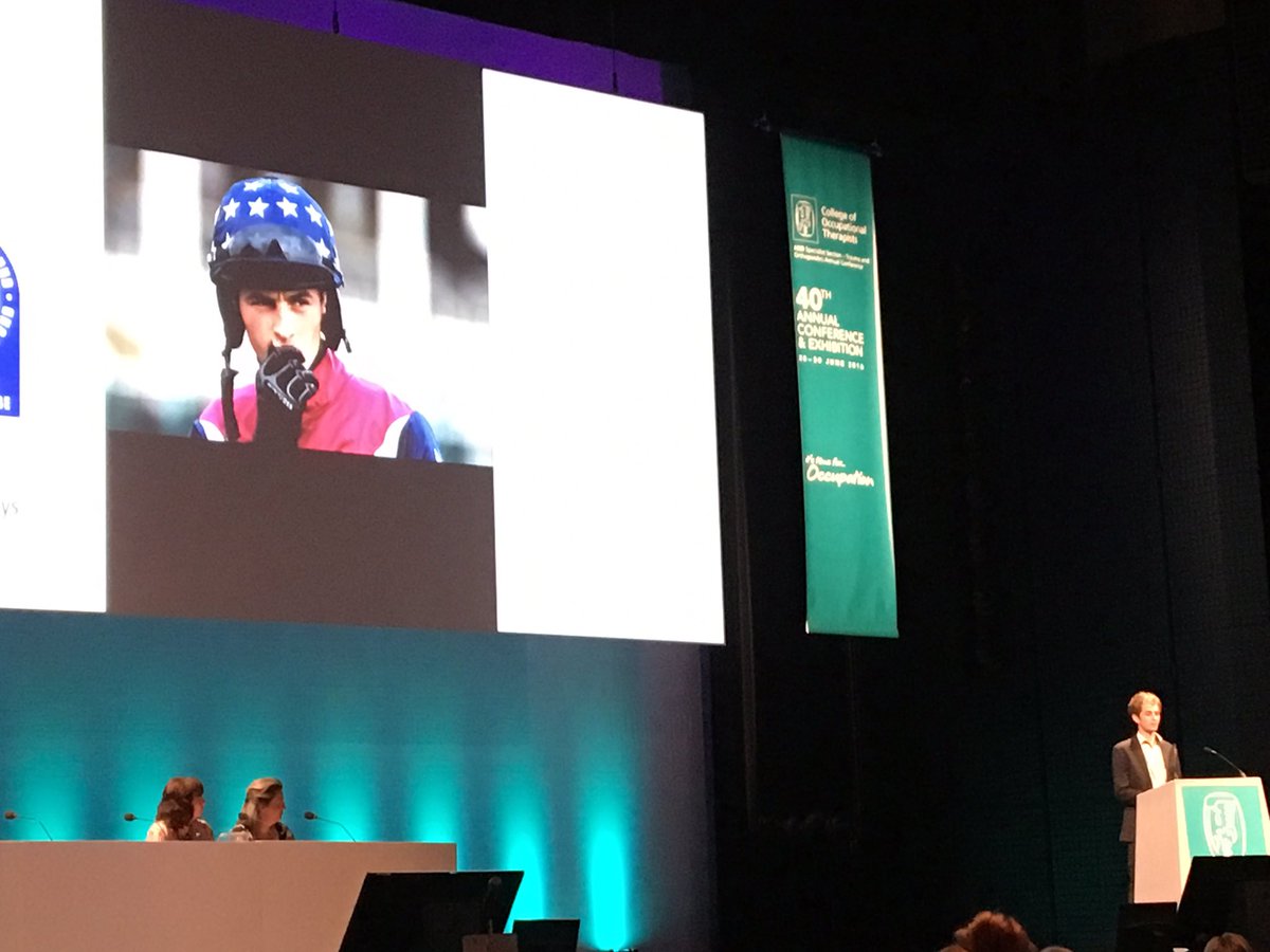 PollyLPFT's tweet image. Brian Toomey Professional Jockey talks about his amazing recovery #COT2016