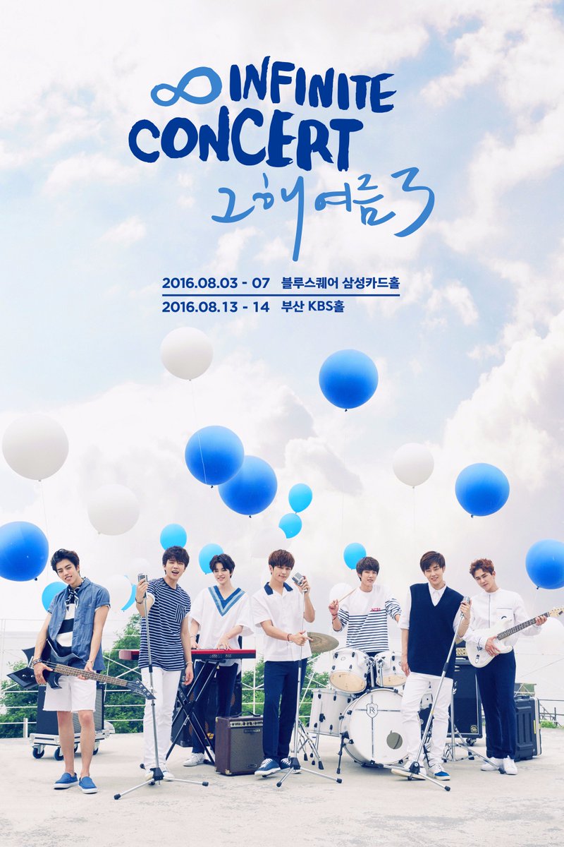 woollim_ent's tweet photo. [#INFINITE] #그해여름3 #CONCERT #포스터공개 #서울 #20160803_0807 
#부산 #20160813_0814 https://t.co/ATnWlrfeSN