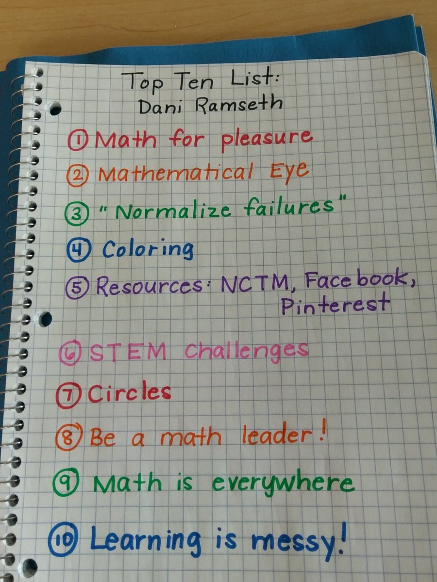 DanielleRamseth's tweet photo. #EDCI653 Top Ten List https://t.co/1tAqGopHDo