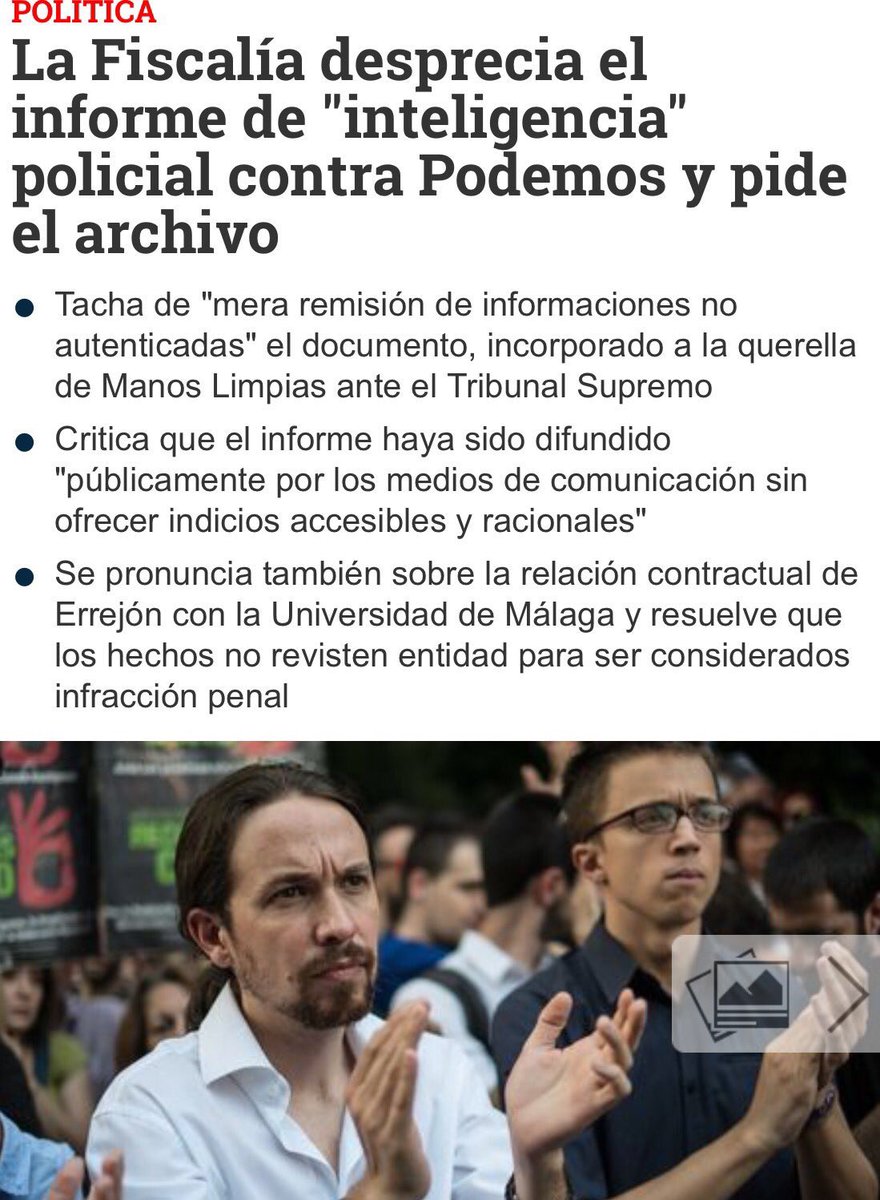 Rita_Maestre's tweet photo. Se confirma que el informe sin una sola prueba agitado en campaña, tertulias y portadas NO TENÍA NI UNA SOLA PRUEBA https://t.co/YBnPWDV51q