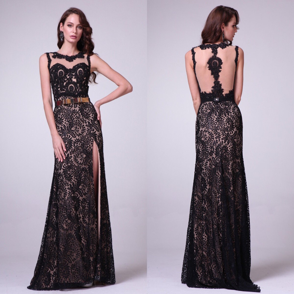 Blingalicious_'s tweet photo. Sleeveless #Lace Overlay #Evening #Dress with Metal Belt. Style KY017, sizes 6 to 16 #prom #debs #gown #black https://t.co/diYJsMdhKe