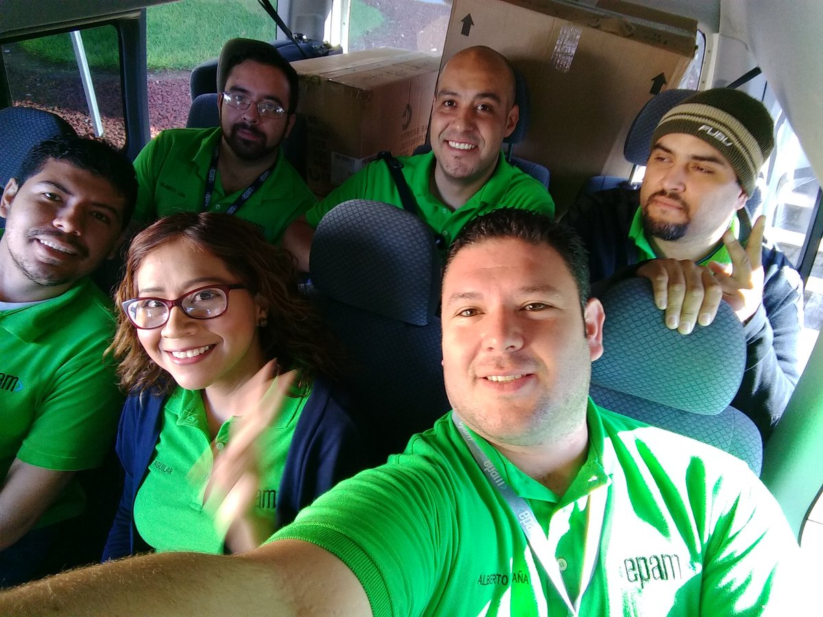 asaldana74's tweet photo. Vámonos al @Campuspartymx @campusparty #teamEpam listo para activarse! #EPAMCPMX7 #CPMX7 @EPAMSYSTEMS @EPAM_Mexico https://t.co/vKACVArUE3