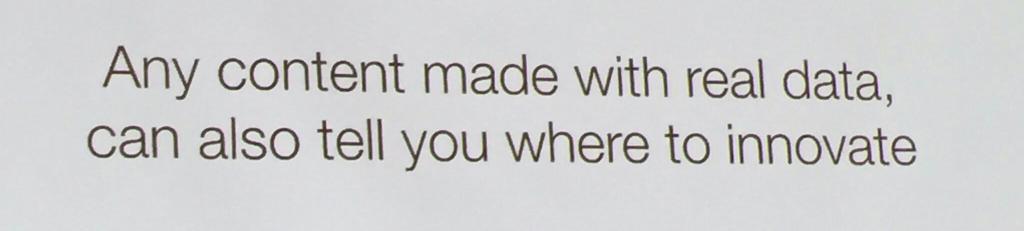 intrapreneur_io's tweet photo. #BeEverywhere2016 @alecmccrindle #Content helps to build good #UX. But real data might help you in #Innovation too https://t.co/2EOcu01deM