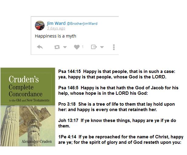 weecalvin1509's tweet photo. @BrotherJimWard #BasicConcordance #oldpaths #KJV #Happiness https://t.co/wrjqETVj9e