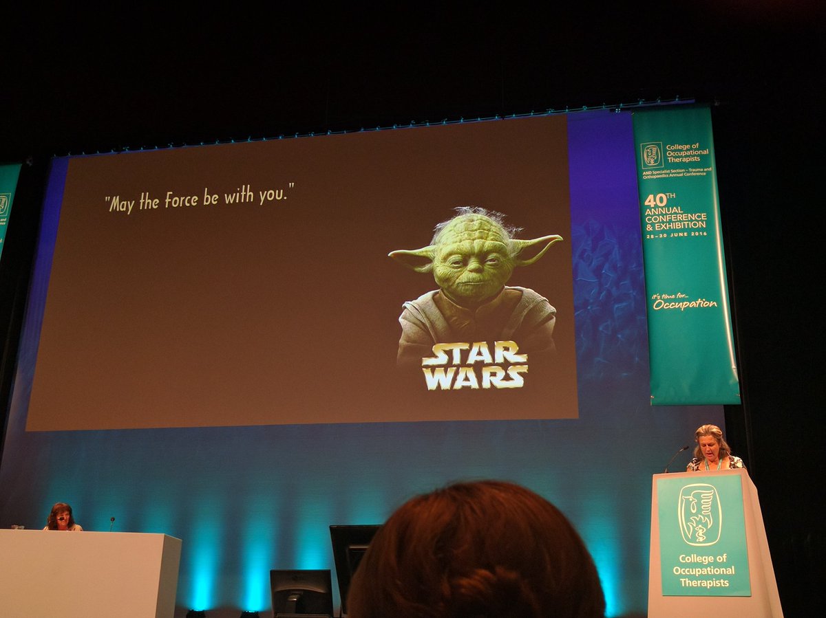 Helen_OTUK's tweet image. #occupationaltherapy a force to be reckoned with @JuliaScottCOT  #COT2016