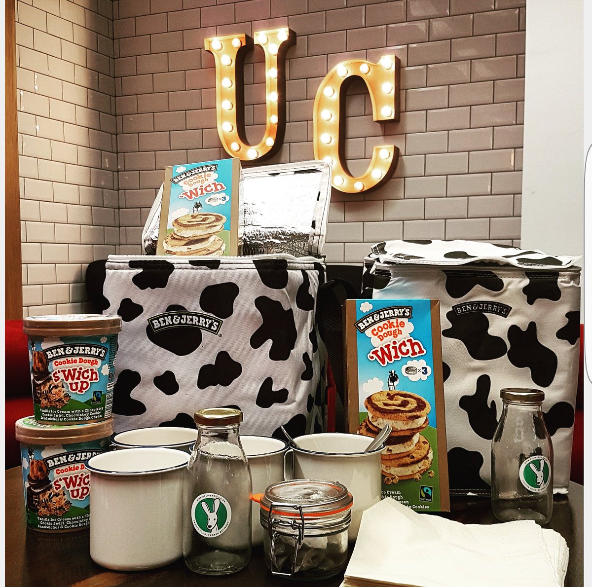 UNDERCURRENTuk's tweet photo. THANK YOU @benandjerrysUK @Deliveroo appearing with our #WichBreak to save us from the #afternoon slump! #eventprofs https://t.co/iS9VxCzNue