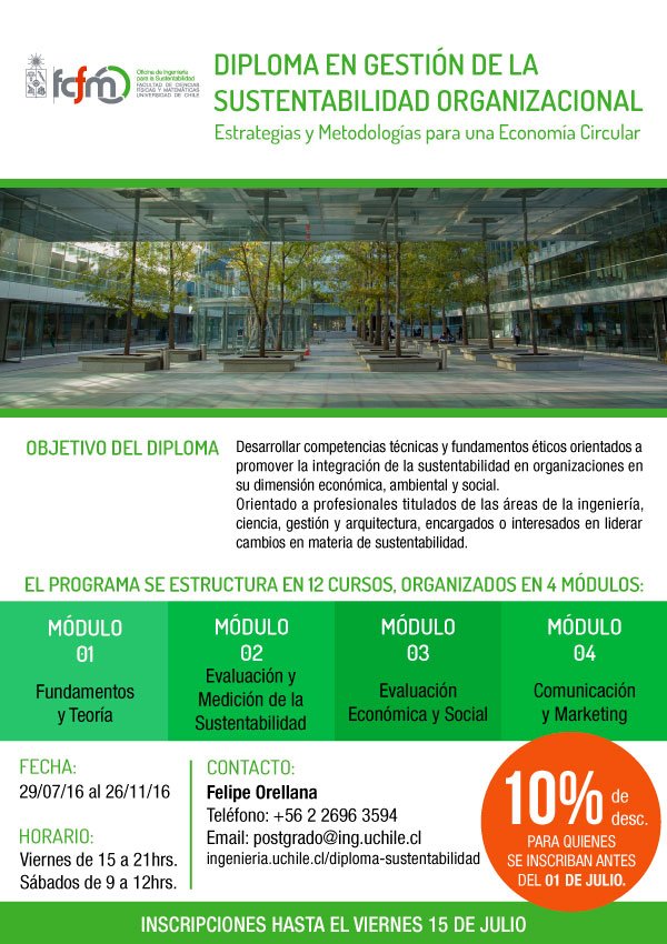 Aprovecha el descuento exclusivo de nuestro Diploma, ¡termina mañana! uchile.cl/i121753